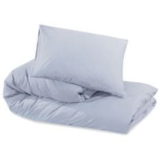 Vidaxl Posteljnina siva 155x220 cm bombaž