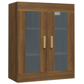 Vidaxl Viseča stenska omarica rjav hrast 69,5x34x90 cm