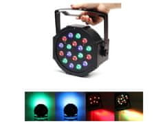 Alum online LED disko DJ luč FLAT PAR LIGHT - 18 RGB LED