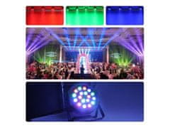 Alum online LED disko DJ luč FLAT PAR LIGHT - 18 RGB LED