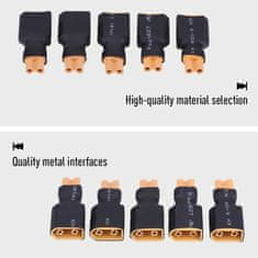 YUNIQUE GREEN-CLEAN 5pcs RC Drone Plug Adapter Plug Converter Battery XT30 to XT60 (XT30 Female to XT60 Plug)