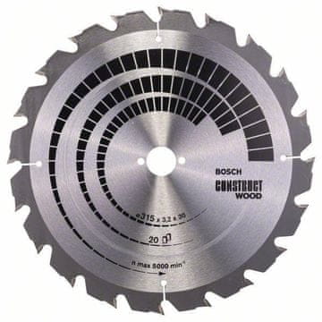 shumee CONSTRUCT TRÄCIRKELSÅG 315*3,2*30/Z20 - B 2608640691