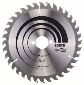 shumee Cirkelsåg-H Optiline trä 190*2,6*30/Z36 - B 2608640616