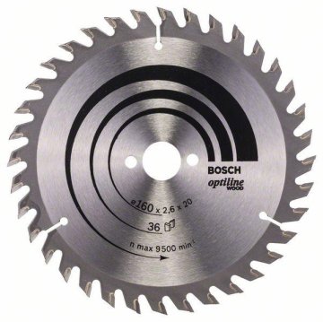 shumee Cirkelsåg-H Optiline trä 160*2,6*20/16Z36 - B 2608640597