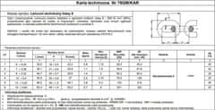 Greatstore Tehnična veriga črna 8mm g8 wll 2t