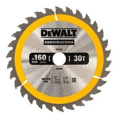 DeWalt Krožna žaga za les 160/20 mm, 30 zob