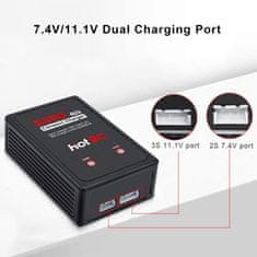 YUNIQUE GREEN-CLEAN E350 2S 3S Kompaktno izravnavo polnilec 25W za življenje Lipo RC Avto Baterije Brezpilotno kvadkopterji