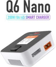 YUNIQUE GREEN-CLEAN ISDT Q6 Nano polnilec Balancing Discharger za Lipo baterije 8A 200W DC 2-6S Model Hobby RC LCD Digitalni Li-Po Li-HV Li-Ion Li-Fe NiMH Ni-CD Pb