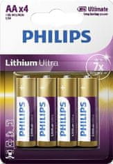 Philips FR6LB4A/10 Ultra AA litijeve baterije 4pcs