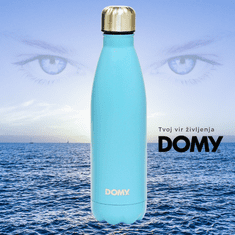 Domy Termovka, dvojna stena, nerjaveče jeklo, 500ml, modra