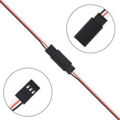 YUNIQUE GREEN-CLEAN 10 Kosov Podaljšek Servo za RC, 150mm Servo podaljšek kabel Y Servo, 3 pin moški do ženski RC Servo kabel, Servo podaljšek žica JR Plug Connector za RC Airplane