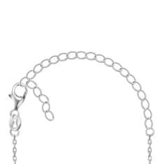Brilio Silver Srebrna ogrlica za srečo v obliki podkve NCL66W (verižica, obesek)