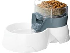 EBI Hranilnik za hišne ljubljenčke s posodo za hranjenje siva 28x19