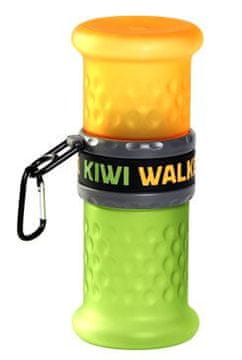 KIWI WALKER Potovalna steklenička 2v1 oranžno-zelena 750+500ml Kiwi