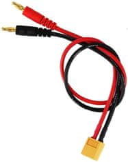 YUNIQUE GREEN-CLEAN 2 kosi XT60 Polnjenje s 4mm banana plug 14AWG Silikonski kabel 30cm, barva rumena rdeča črna