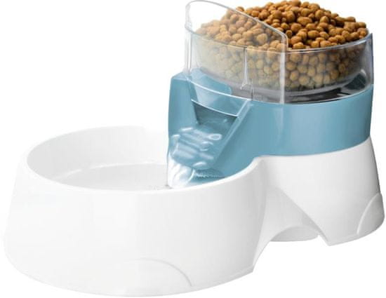 EBI Hranilnik za hišne ljubljenčke s posodo za hranjenje blue 28x1