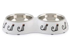 Beeztees Mačja skleda MUZY bela 27cm