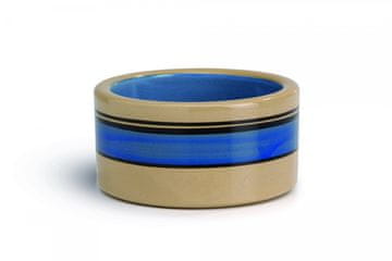 Beeztees Mačja skleda STRIPES modra 11,5cm