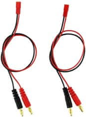 YUNIQUE GREEN-CLEAN 2pcs 4.0mm Moški Banana Plug Priključni naboj Vodi do JST 20AWG Mehki silikonski polnilni kabel žica 30cm 11,8 Palec Lipo Deli za RC