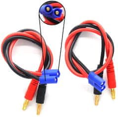 YUNIQUE GREEN-CLEAN 2 Kosov Polnilni kabel s priključkom EC3 Banana Plug 4.0mm, Barva Modra rdeča črna