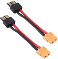 YUNIQUE GREEN-CLEAN 2pcs 12AWG z ženskim priključkom XT60 Adapter Silikonski kabel združljiv s traxxas RC LiPO NiMH ESC polnilnik, 10CM