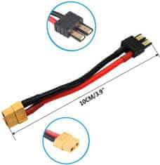 YUNIQUE GREEN-CLEAN 2pcs 12AWG z ženskim priključkom XT60 Adapter Silikonski kabel združljiv s traxxas RC LiPO NiMH ESC polnilnik, 10CM