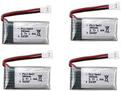 YUNIQUE GREEN-CLEAN 4pcs Polnilna lipo baterija 3.7v 380mAh za Hubsan X4 H107c H107d H107L,Syma X11 X11C, HS170 HS170C Rc Quadcopter