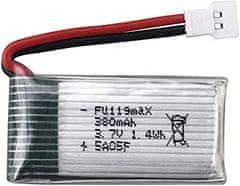 3pcs Polnilna lipo baterija 3.7v 380mAh za Hubsan X4 H107c H107d H107L,Syma X11 X11C, HS170 Rc Quadcopter