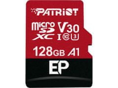 Patriot Adapter V30 A1/micro SDXC/128GB/100MBps/UHS-I U3/Class 10/+