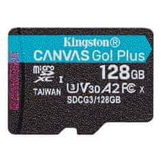 Kingston Canvas Go Plus A2/micro SDXC/128GB/170MBps/UHS-I U3/Class 10
