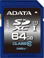 A-Data ADATA/SDXC/64GB/50MBps/UHS-I U1/razred 10