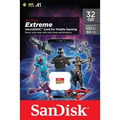 SanDisk microSDHC Extreme 32 GB "Mobilne igre"