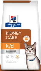 Hill's k/d Kidney Care suha hrana za mačke, s piščancem, 3 kg