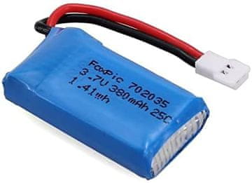 YUNIQUE GREEN-CLEAN 2 kos polnilne lipo baterije 3.7v, 380mAh za RC brezpilota štirikopterje HUBSAN X4 H107L H107C H107D H107 V252 JXD 385
