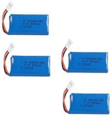 YUNIQUE GREEN-CLEAN 4 Kos polnilne lipo baterije 3.7v, 500mAh za RC brezpiloterji Quadcopters HUBSAN X4 H107L H107C H107D H107 V252 JXD 385