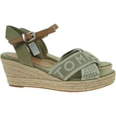 Tommy Hilfiger Sandali zelena 40 EU Webbing