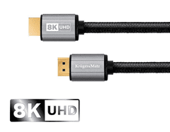 Krüger&Matz HDMI kabel M. - M. 8K - UHD, ver. 2.1, 3m