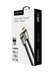 Krüger&Matz HDMI kabel M. - M. 8K - UHD, ver. 2.1, 3m