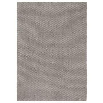 Vidaxl Preproga pravokotna siva 180x250 cm bombaž