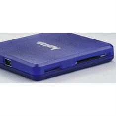 Hama multi čitalnik kartic USB 2.0, SD/microSD/CF, modra