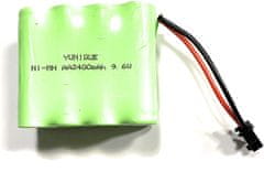 YUNIQUE GREEN-CLEAN 1 kos 9.6V 2400mAh Ni-MH AA Polnilni baterijski paket s sm-2P 2Pin vtič za vozila RC Truck Cars