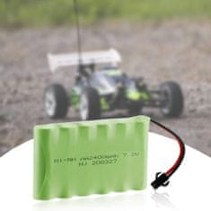 YUNIQUE GREEN-CLEAN 1 Kos 7.2V 2400mAh Ni-MH AA Akumulatorski baterijski paket s SM-2P 2Pin vtičem in USB polnilnim kablom za vozila RC Truck Cars