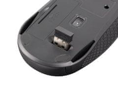 Natec optična miška JAY 2/1600 DPI/Office/Optical/Wireless USB/Black