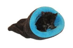 Marysa 2v1 mini posteljica za mladičke/kočke, modra/črna