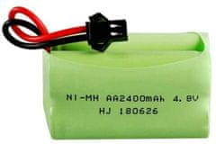 YUNIQUE GREEN-CLEAN 1 Kos 4.8V AA baterija, 2400mAh Polnilni Ni-MH baterijski paket, SM 2P vtič za HY800 F1 F3 RC Čoln RC Bus s SM 2P USB polnilnim kablom