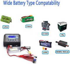 YUNIQUE GREEN-CLEAN 1 kos HTRC LiPo RC polnilnik za polnjenje baterije 150W 10A 1-6S AC/DC C150 za NiCd Li-Ion Life NiMH LiHV PB Smart Battery (črna)