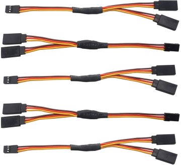 YUNIQUE GREEN-CLEAN 10 Kosov Servo podaljšek kabel za RC 1 do 2 Y kabel žica 300mm 3 Pin JR Moški in Futaba Ženski za RC Drones Avto helikopterji