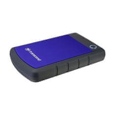 Transcend 4TB StoreJet 25H3B, 2,5", USB 3.0 (3.1 Gen 1), zunanji disk proti udarcem, tanek profil, črna/modra