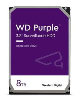 WD PURPLE 85PURZ 8TB SATA/600 256 MB predpomnilnika, nizka stopnja hrupa, CMR