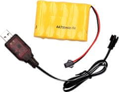 YUNIQUE GREEN-CLEAN 1 kos polnilni 6V 700mAh AA Ni-CD baterije SM 2P Plug za Toys Power Bank + USB kabel